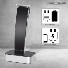 ProfiCare Sort/ sølv Trimmer PC-HSM/R 3051